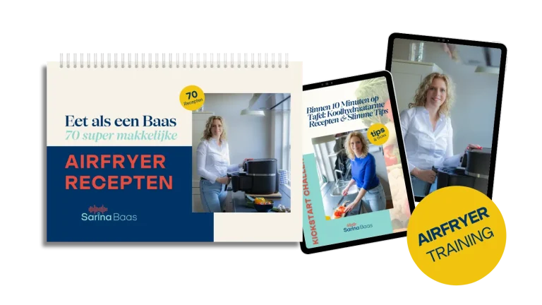 👍Fysiek airfryerboek + airfryer training + eboek met snelle recepten